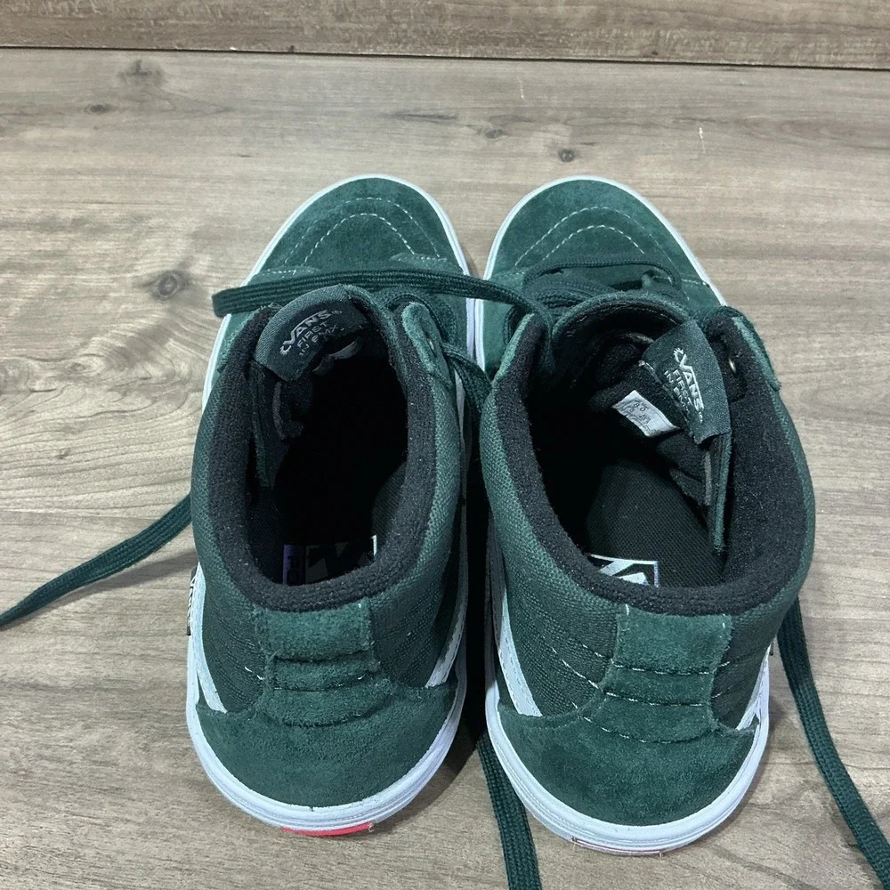 Vans BMX Wafflecup Popcush Green Suede Gum Hi Tops Sneakers Shoes Men's Size 8
